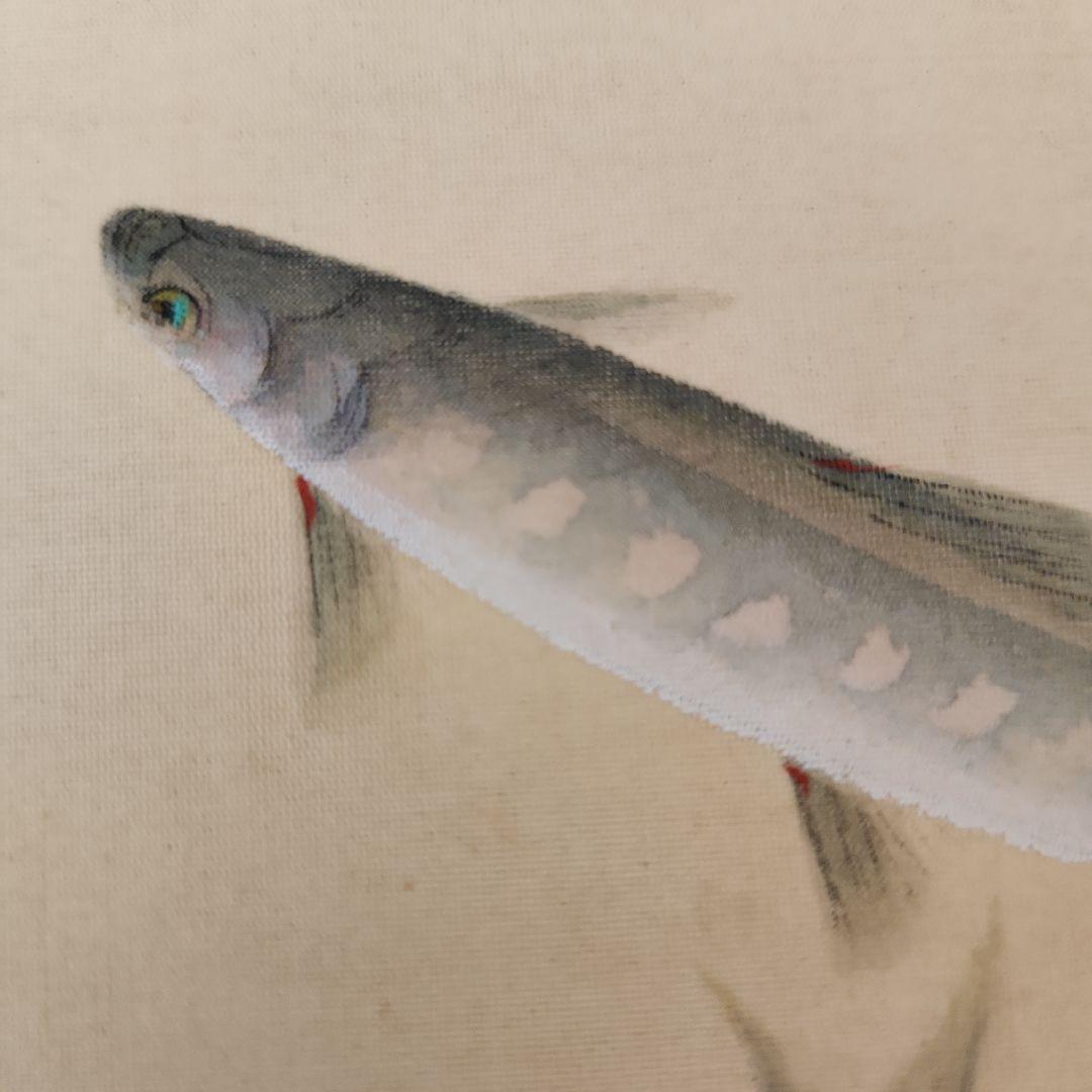 日本画家金島桂華の山女の双魚