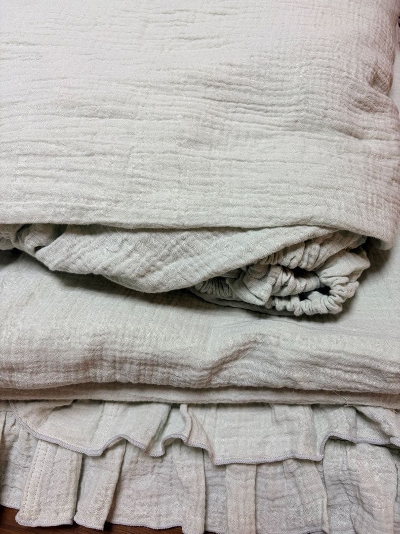 gelato pique フリル掛けカバーセット　ダブル　掛けカバー　シーツ