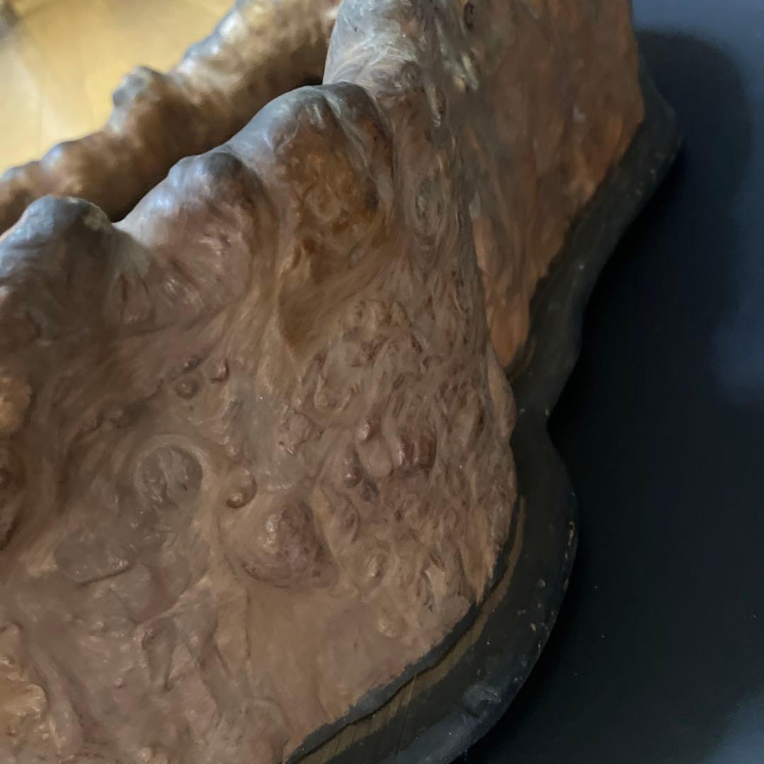 時代　天然杢　特大　くり抜き火鉢