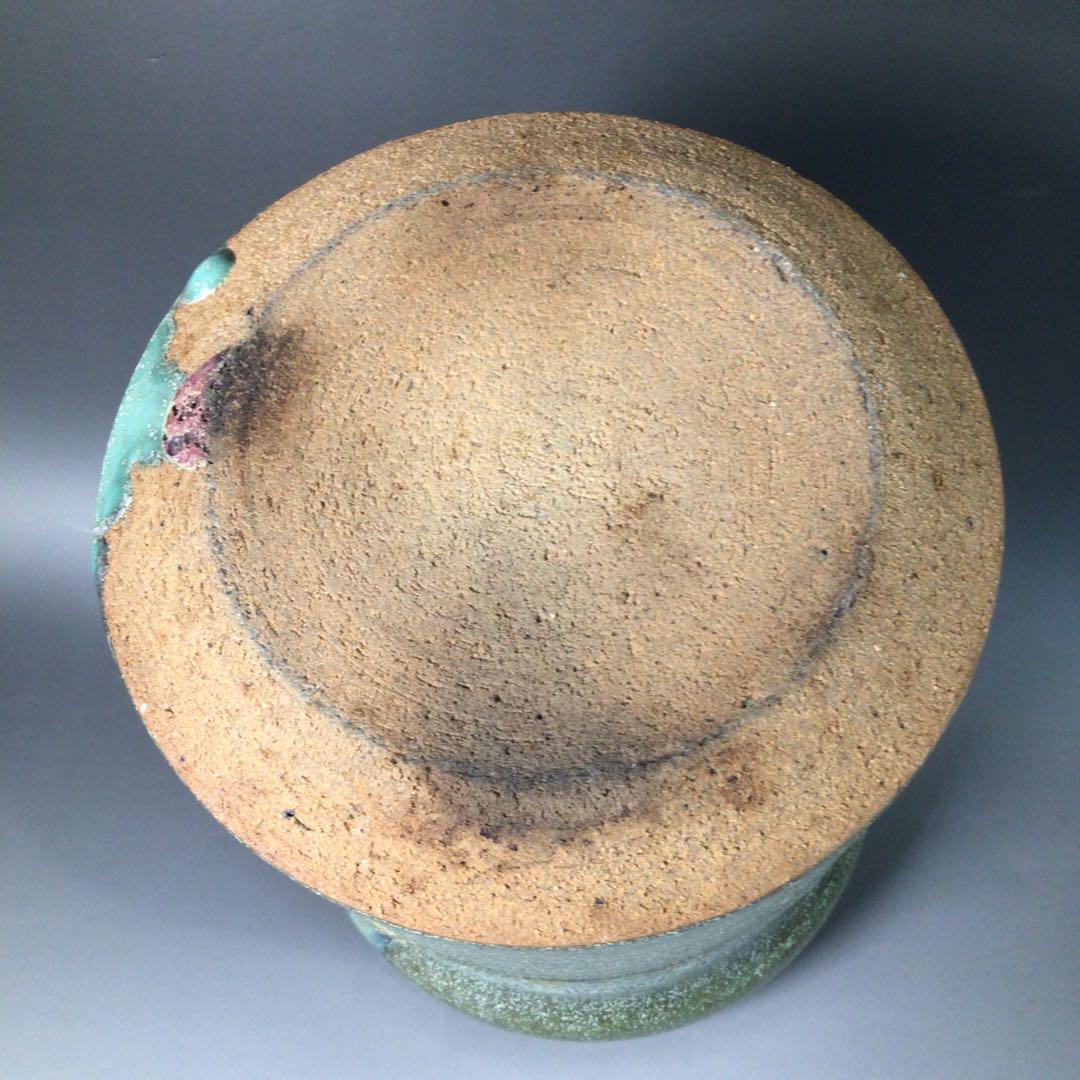 Ｒ９１３　水指　『肥前唐津焼』『天山窯造』　共箱　茶道具