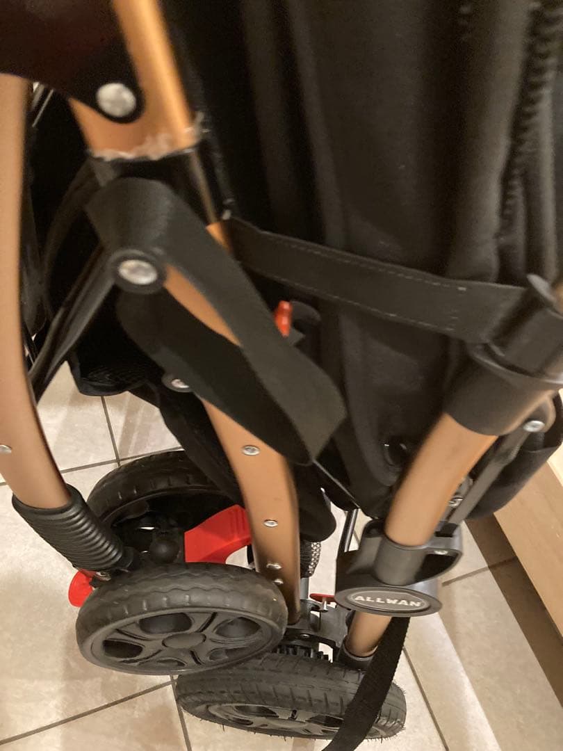 【DOBBY】ALLWAN ペットカート 黒　中型犬用