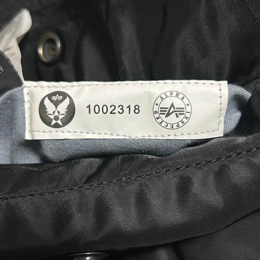 【ALPHA】MA-1 フライトジャケット リバーシブル L ブラック