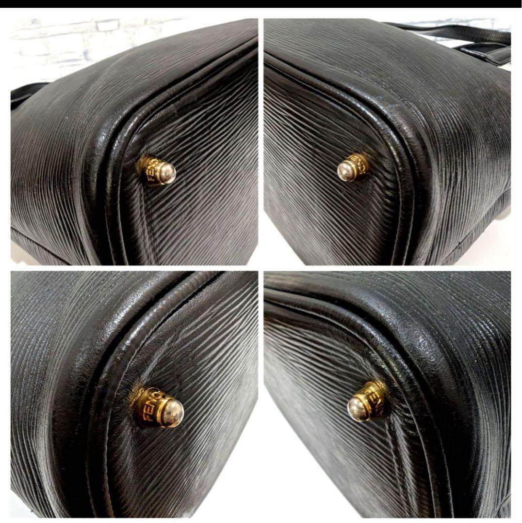 ✨極美品✨　FENDI　フェンディ　ハンドバッグ　トートバッグ　レザー　ブラック