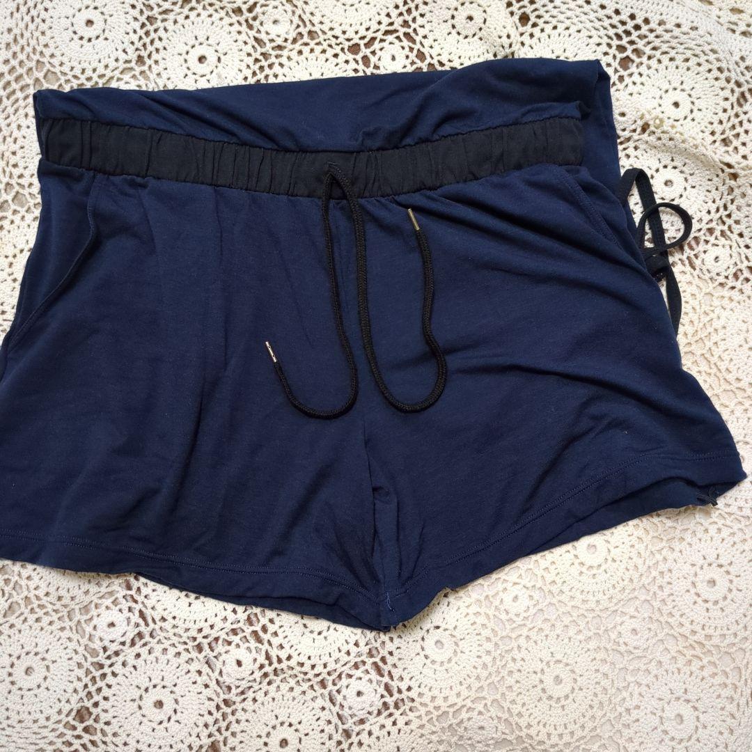 cherir 美品Chacotショートオールとネイビートップスおまとめ2点