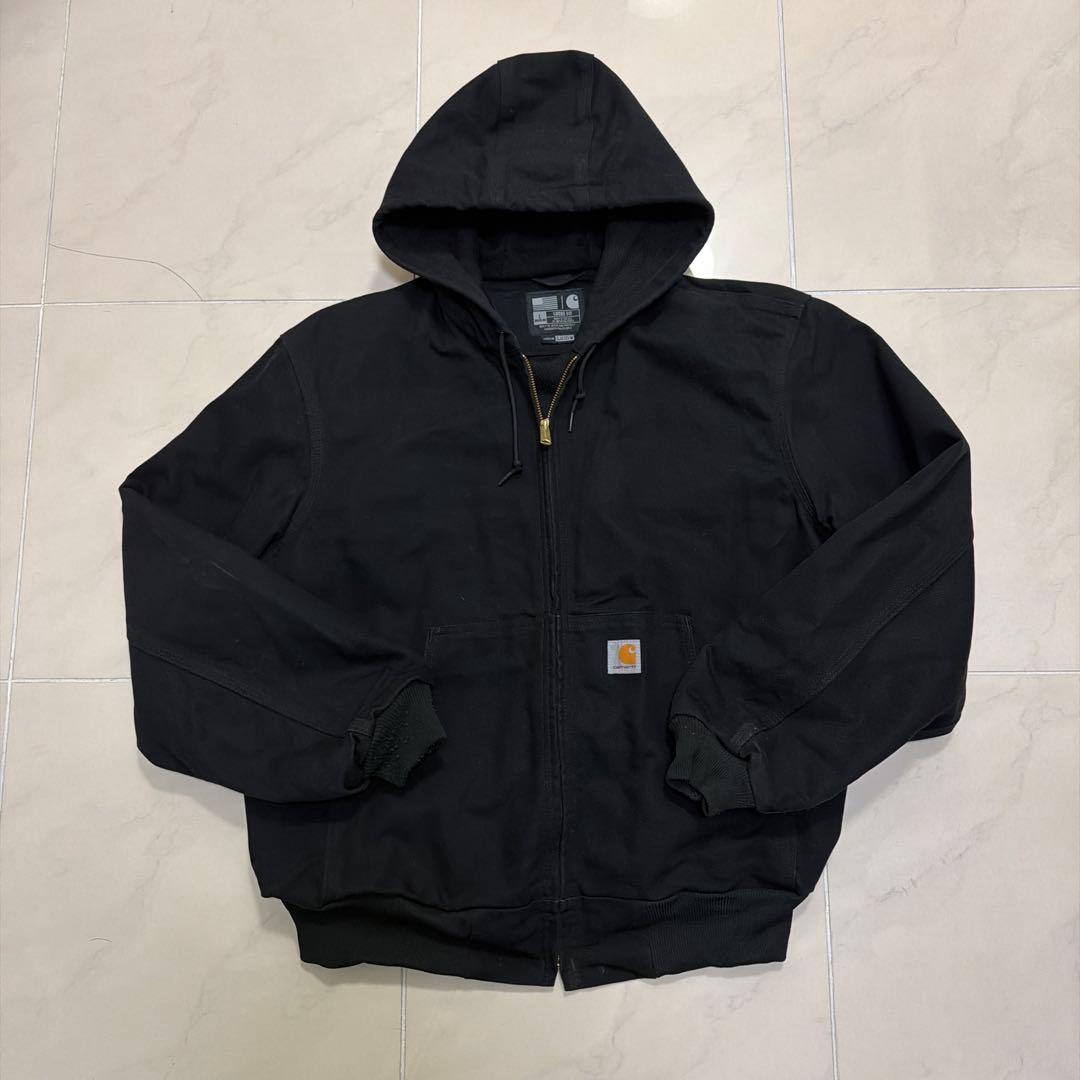 s*様 カーハート ダック生地 アクティブジャケット　ブラック　USA製　生産終