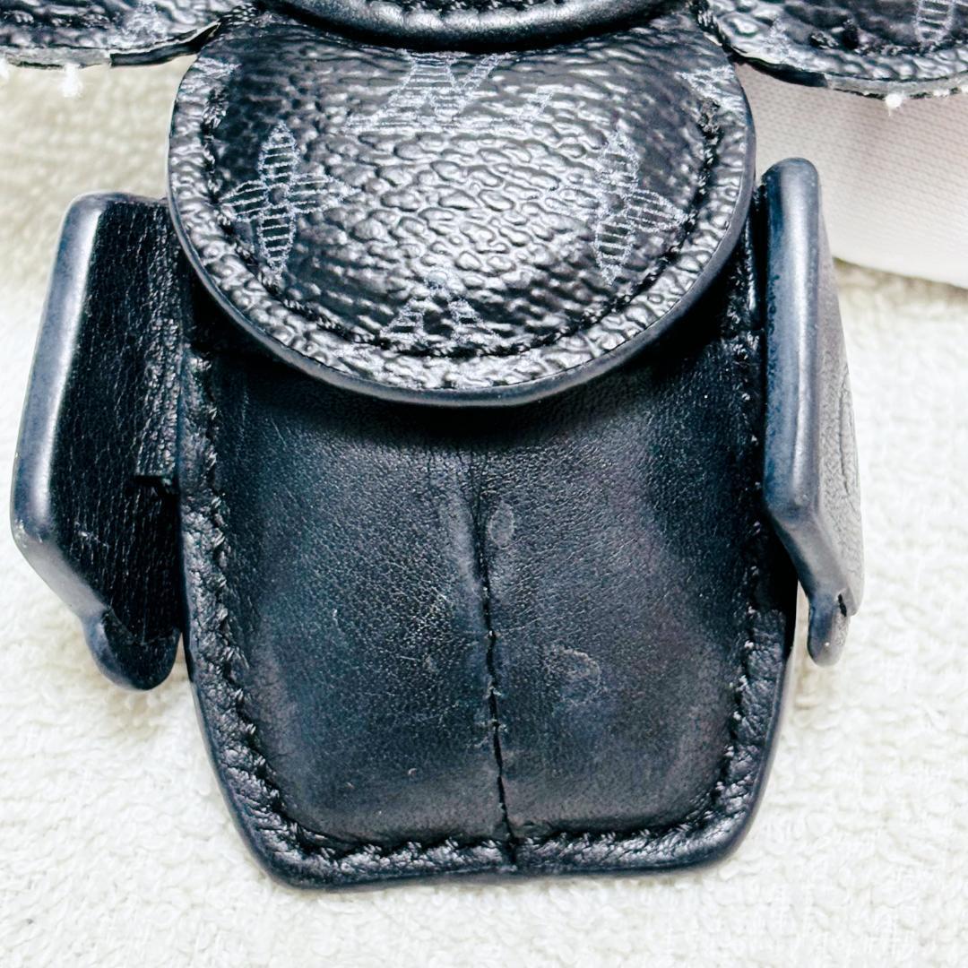 【レア】ルイヴィトン チャーム MP1998 モノグラム ブラック 花 フラワー