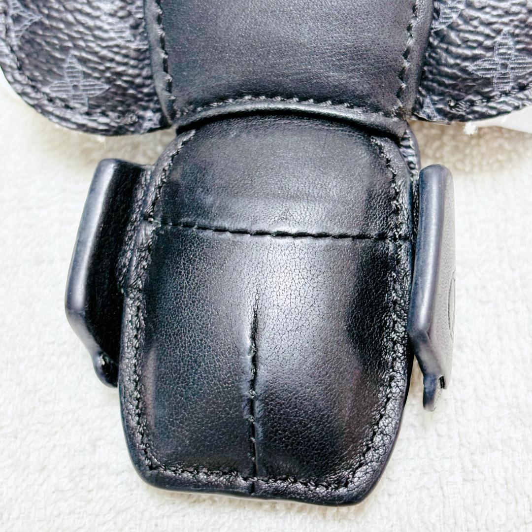 【レア】ルイヴィトン チャーム MP1998 モノグラム ブラック 花 フラワー