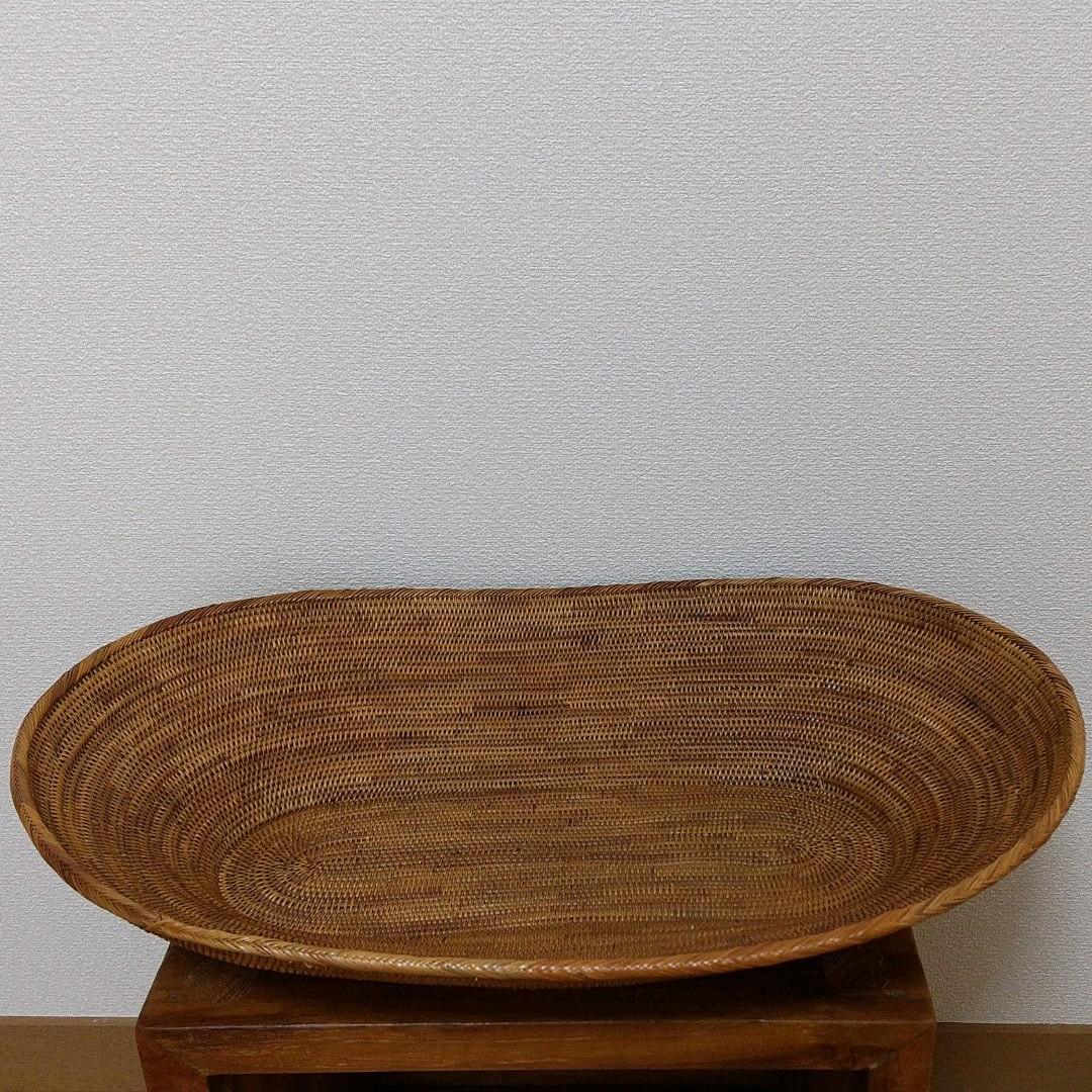 アタ製の楕円特大カゴ