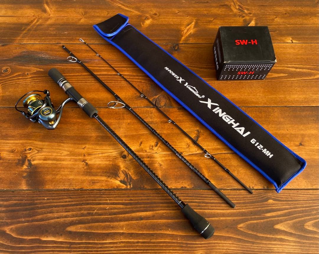 ジギングセット　5000番リール　3Pパックロッド　スロージギング　スピニング