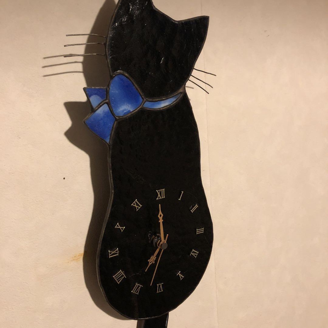 ステンドグラス　掛け時計