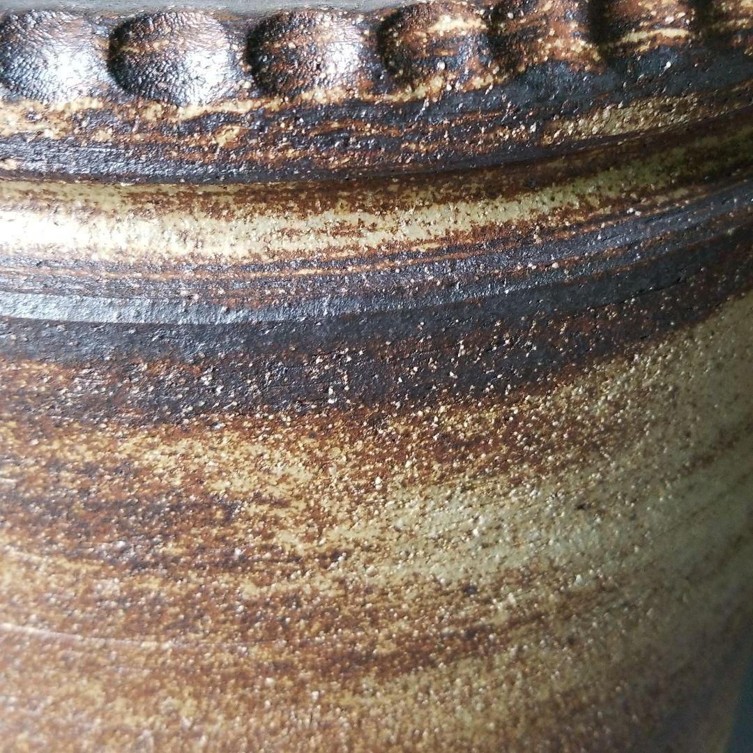 お値下げしました⤵信楽焼　傘立て 刷毛目 高さ４７cm