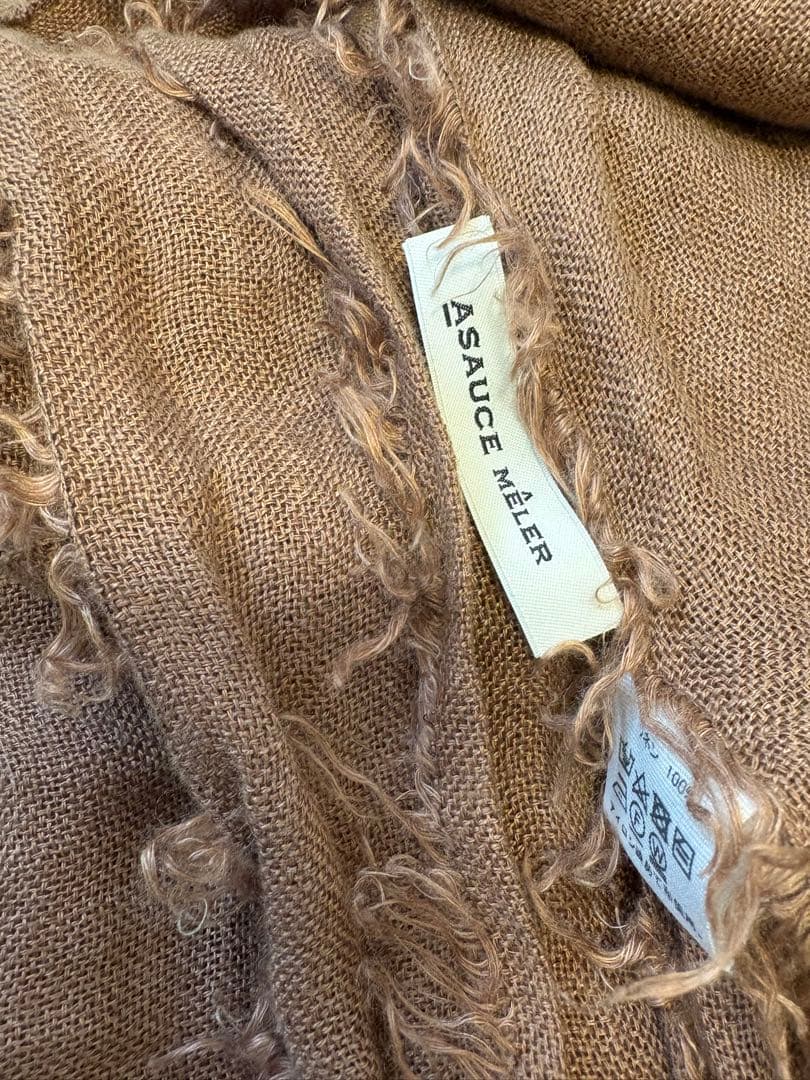 アソースメレ　ASAUCE MELER リネンフリンジストール