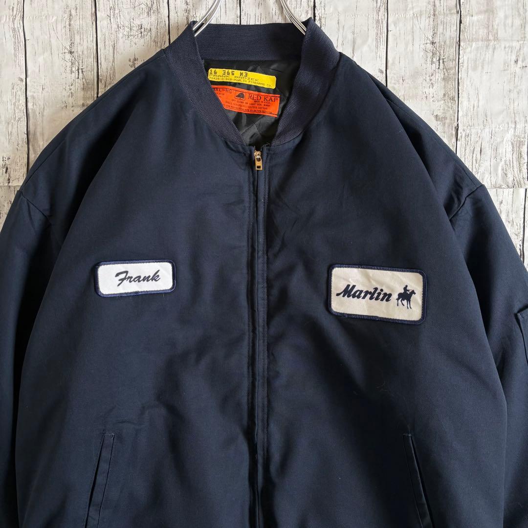 USA製 RED KAP Marlin 企業ロゴワッペン ワークジャケット