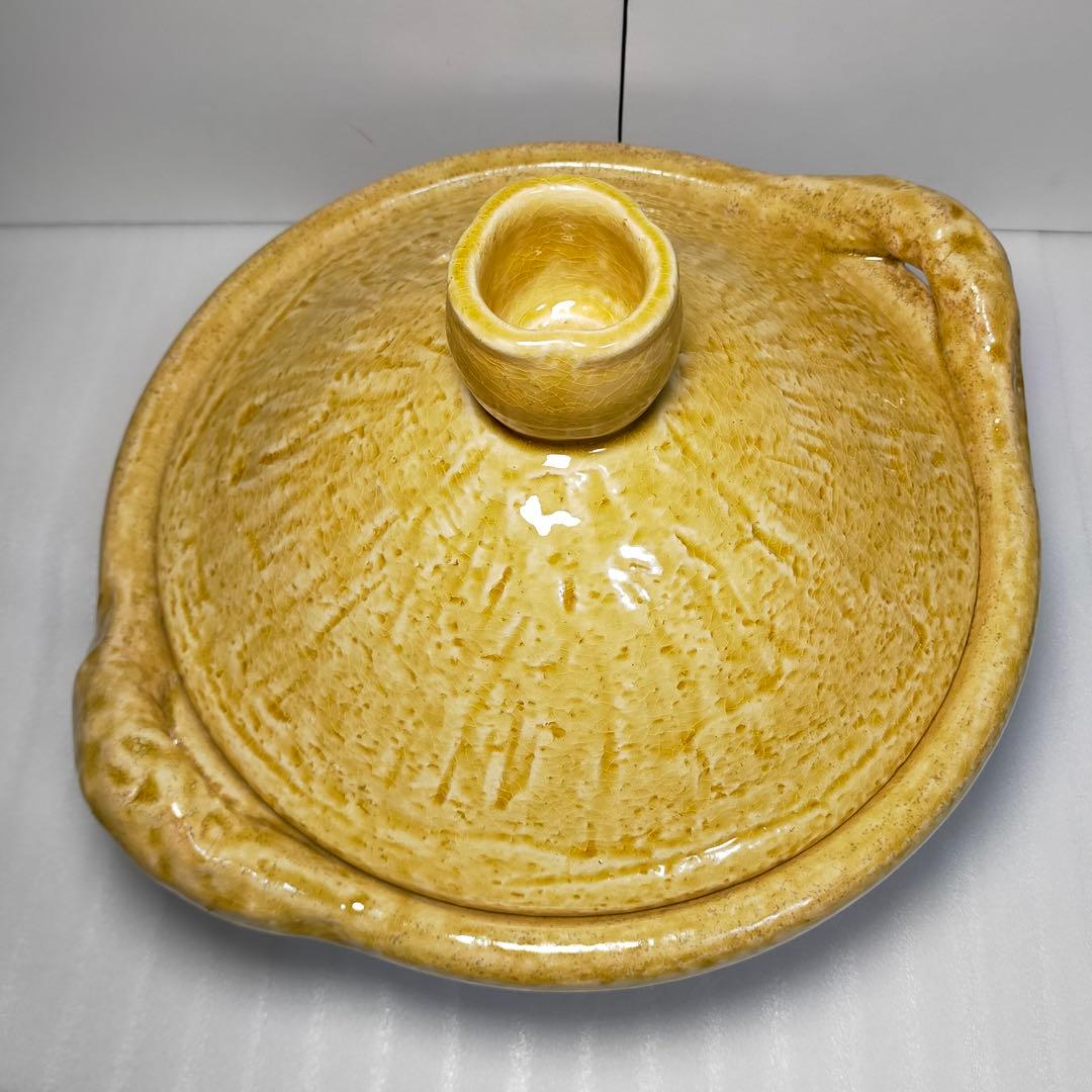 新品　雲井窯　黄イラボ飛炮とんがり尺鍋　ご購入前にコメントください