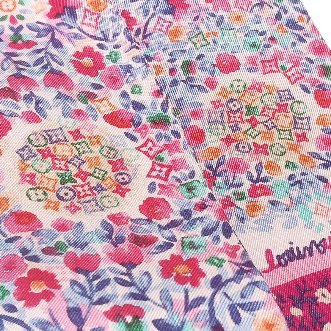 ルイヴィトン M72853 バンドー カターニャ モノグラム ピンク スカーフ