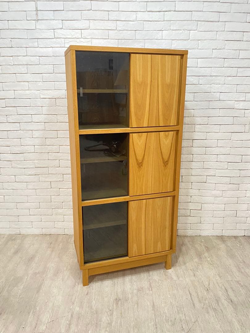 【東京都内23区配送無料】フランフラン アコルド タモ材 ブックシェルフ 本棚