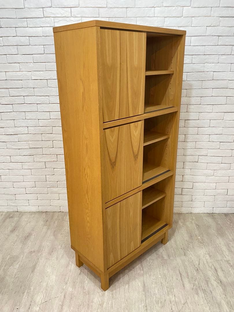 【東京都内23区配送無料】フランフラン アコルド タモ材 ブックシェルフ 本棚