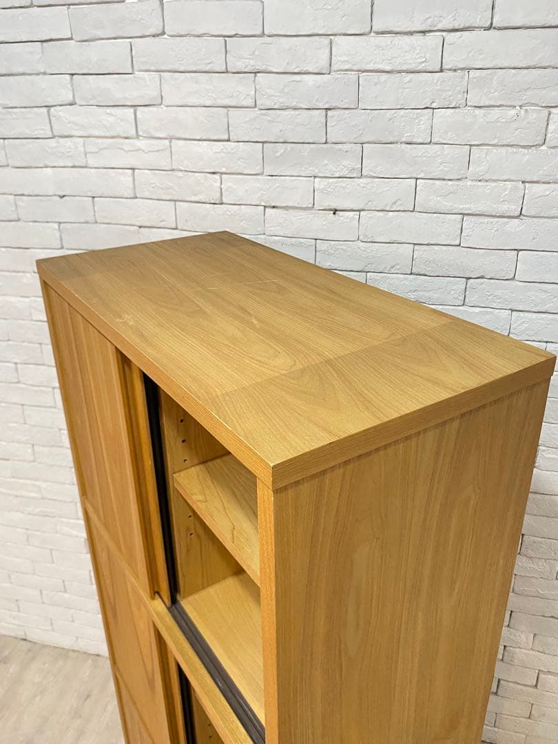 【東京都内23区配送無料】フランフラン アコルド タモ材 ブックシェルフ 本棚