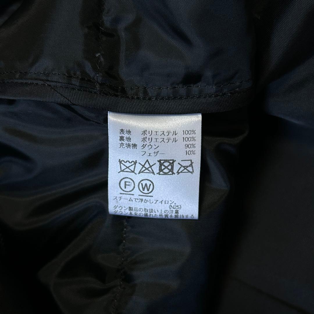 極美品 ダーバン スタンドカラー ダウンライナー ステンカラーコートLフード比翼