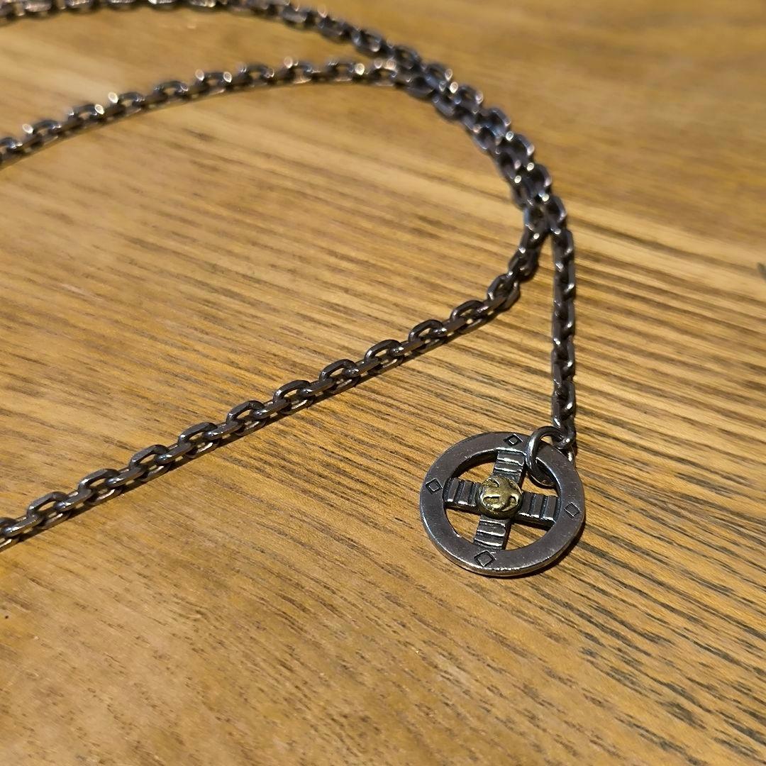 SAAD フェザー ネックレス ホイール ターコイズ 925 Silver