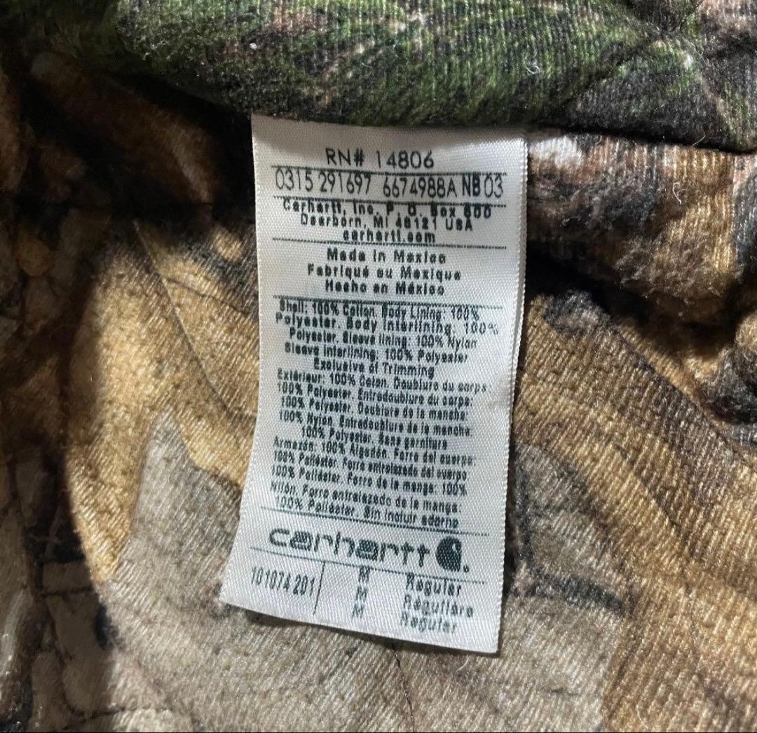 カーハート　アクティブジャケット　ダークブラウン　ダックジャケット　M