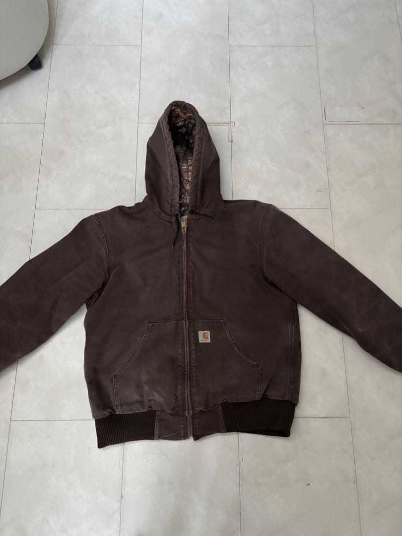 カーハート　アクティブジャケット　ダークブラウン　ダックジャケット　M