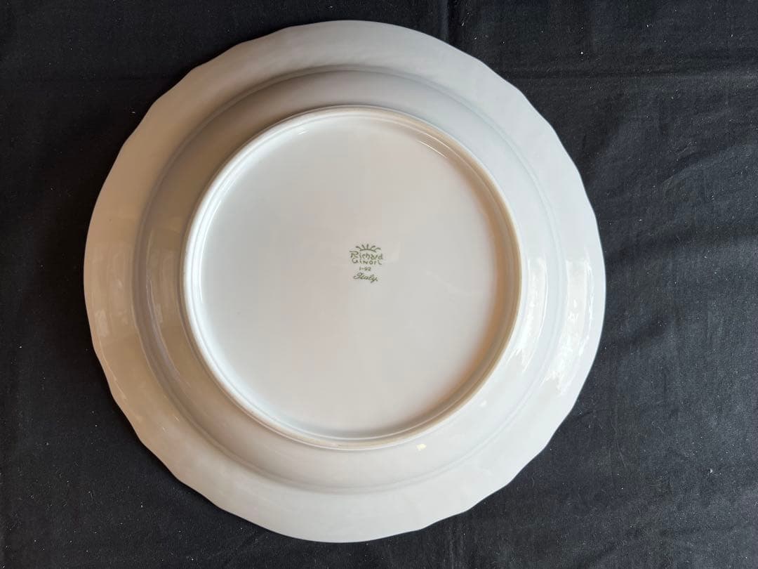 リチャードジノリ　ベッキオホワイト　ラウンドプラター　３種３枚