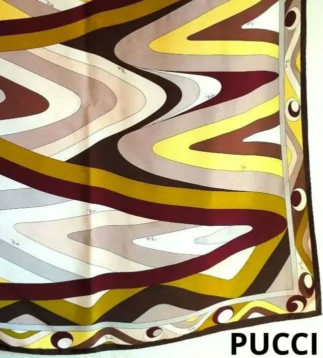 美品　EMILIO PUCCI　大判　スカーフ シルク　エミリオ・プッチ　レア