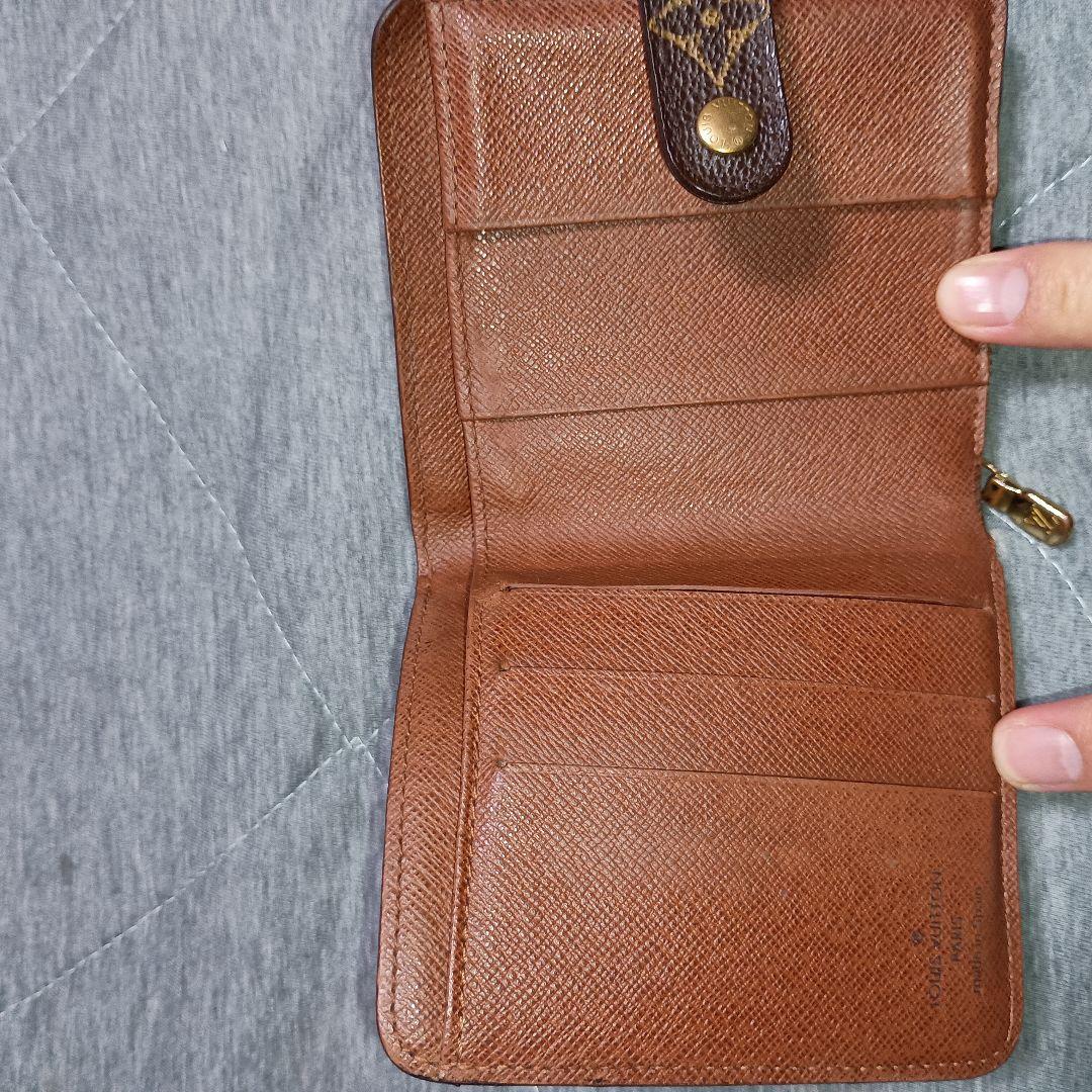 正規品 ルイヴィトン モノグラム コンパクトジップ 二つ折り財布