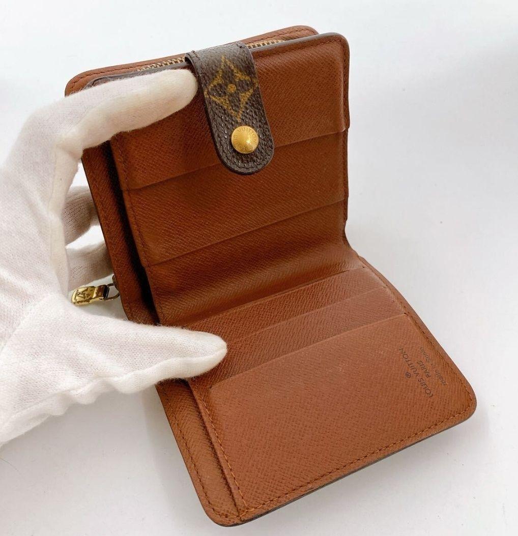 正規品 ルイヴィトン モノグラム コンパクトジップ 二つ折り財布