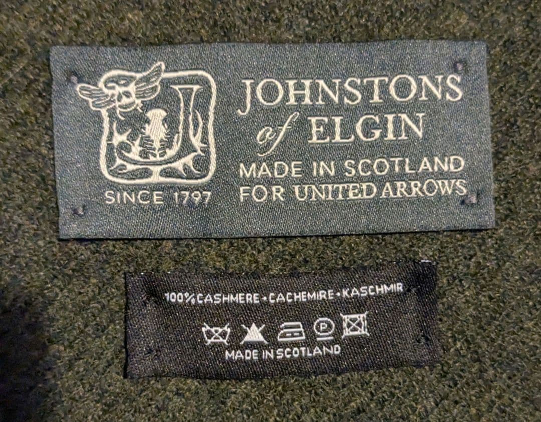 Johnstons of Elgin　カシミヤ100％　大判マフラー