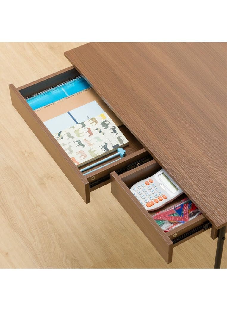 ニトリ キャスター付き スチール デスク MB001 ブラック NITORI