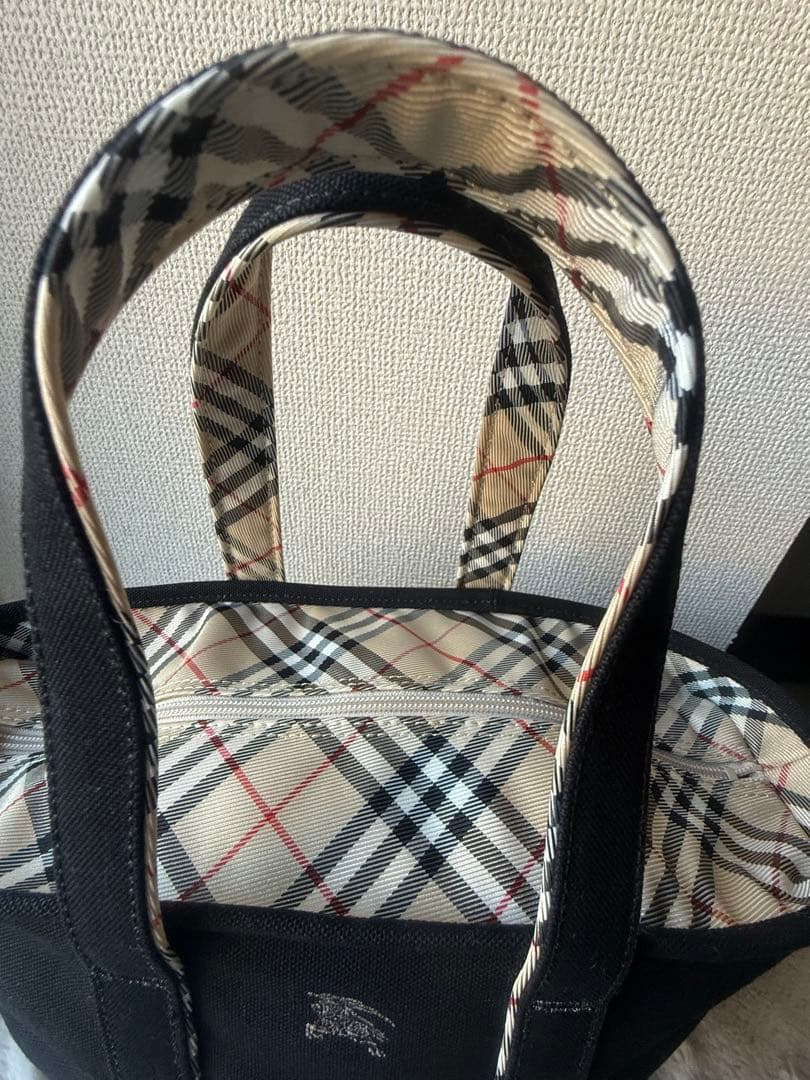 【新品】BURBERRY バーバリートートバッグ黒 ブラックキャンパス