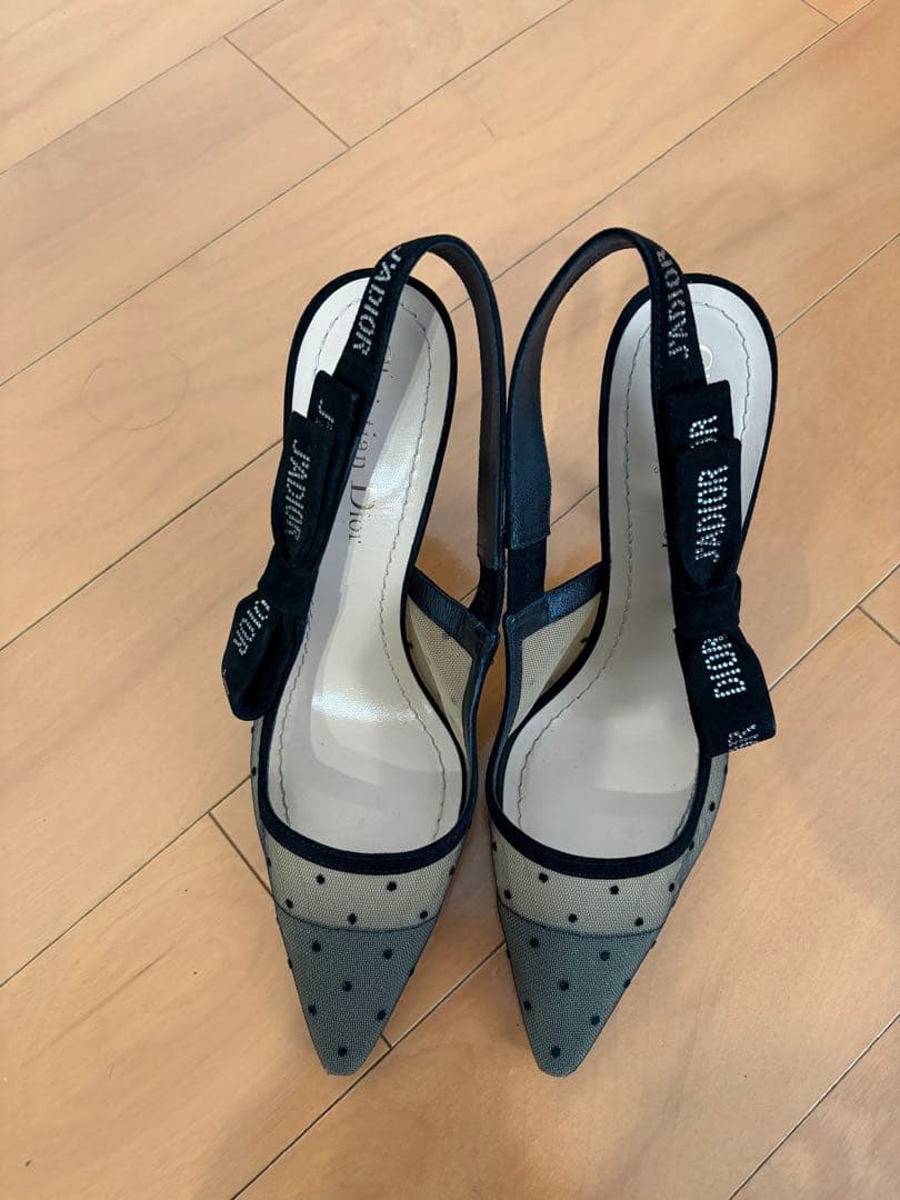 ディオール Christian Dior ドット ハイヒール パンプス 36