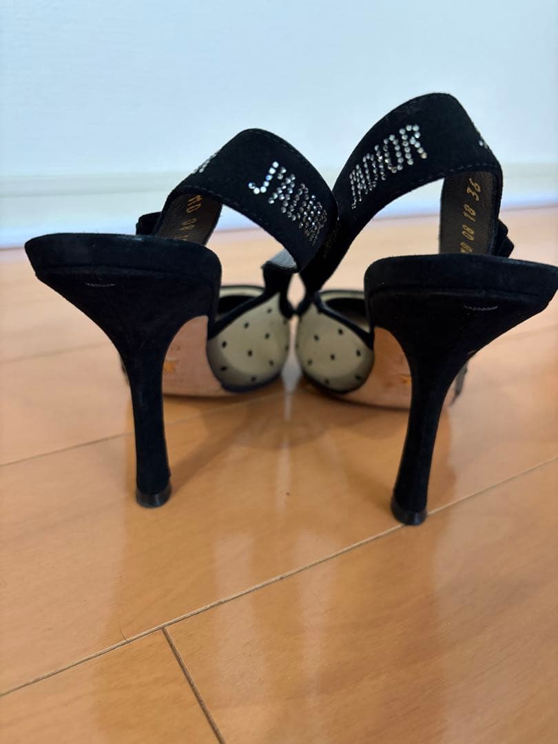 ディオール Christian Dior ドット ハイヒール パンプス 36