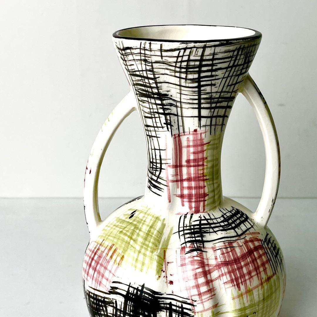 サルグミンヌ Sarreguemines 花瓶 フランス アンティーク雑貨