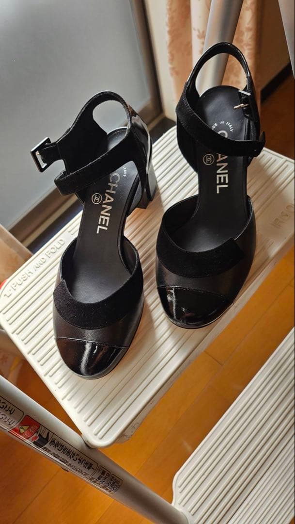 シャネルCHANEL★パンプス22.5ブラック