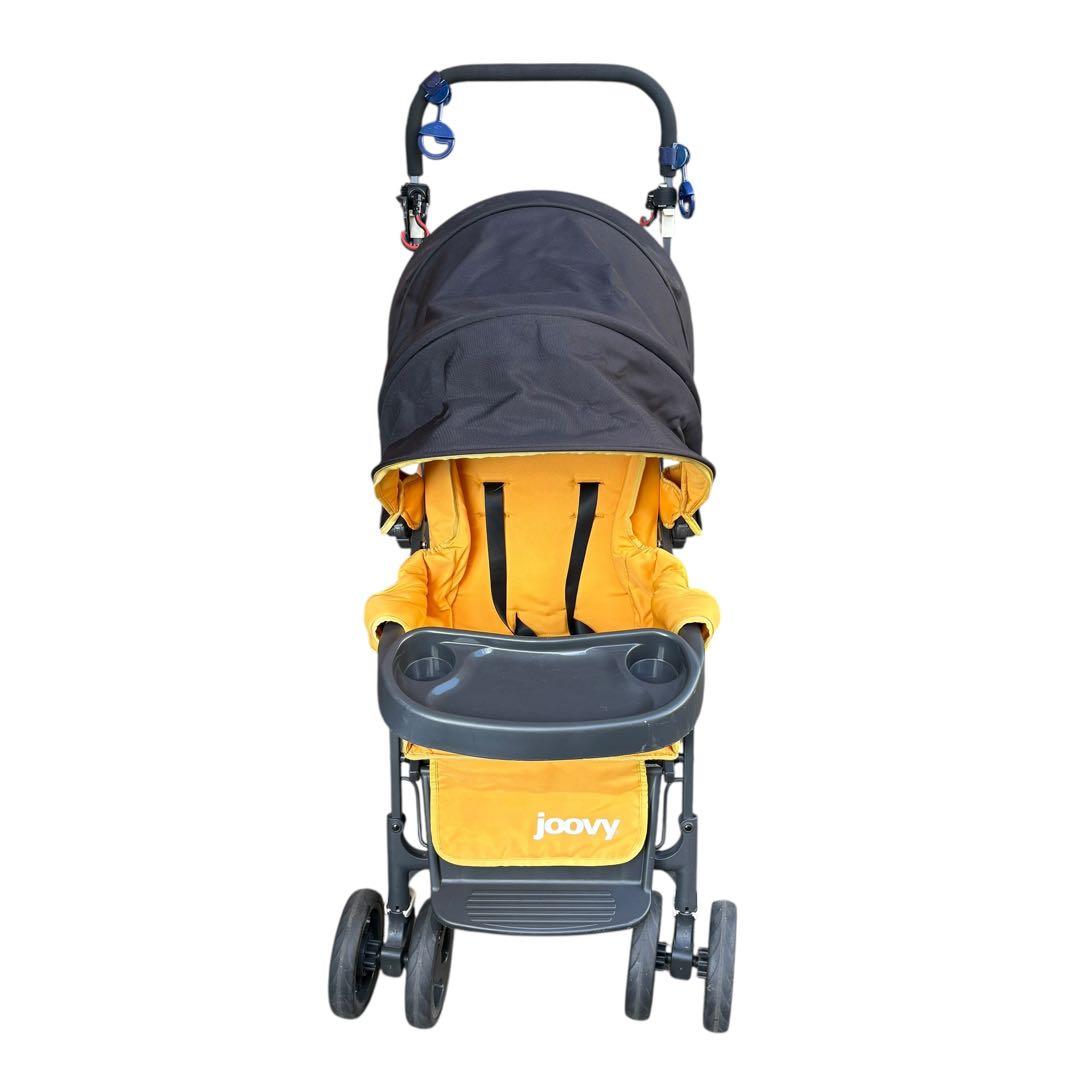 二人乗りベビーカー　ジュービー　カーブス　JOOVY イエロー　黄