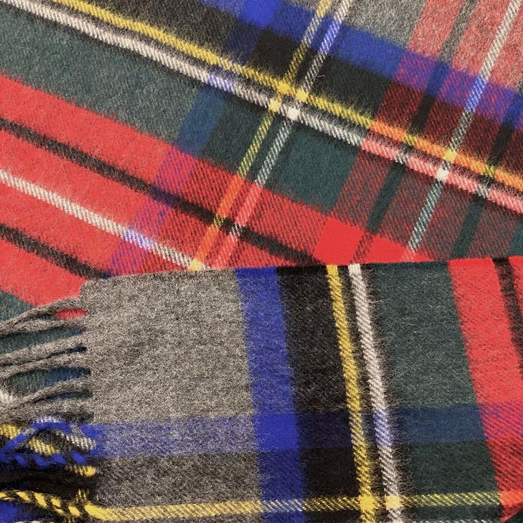 新品希少TWW◆大判カシミヤ混ストール3万グレースチュワート　検)ジョンストンズ