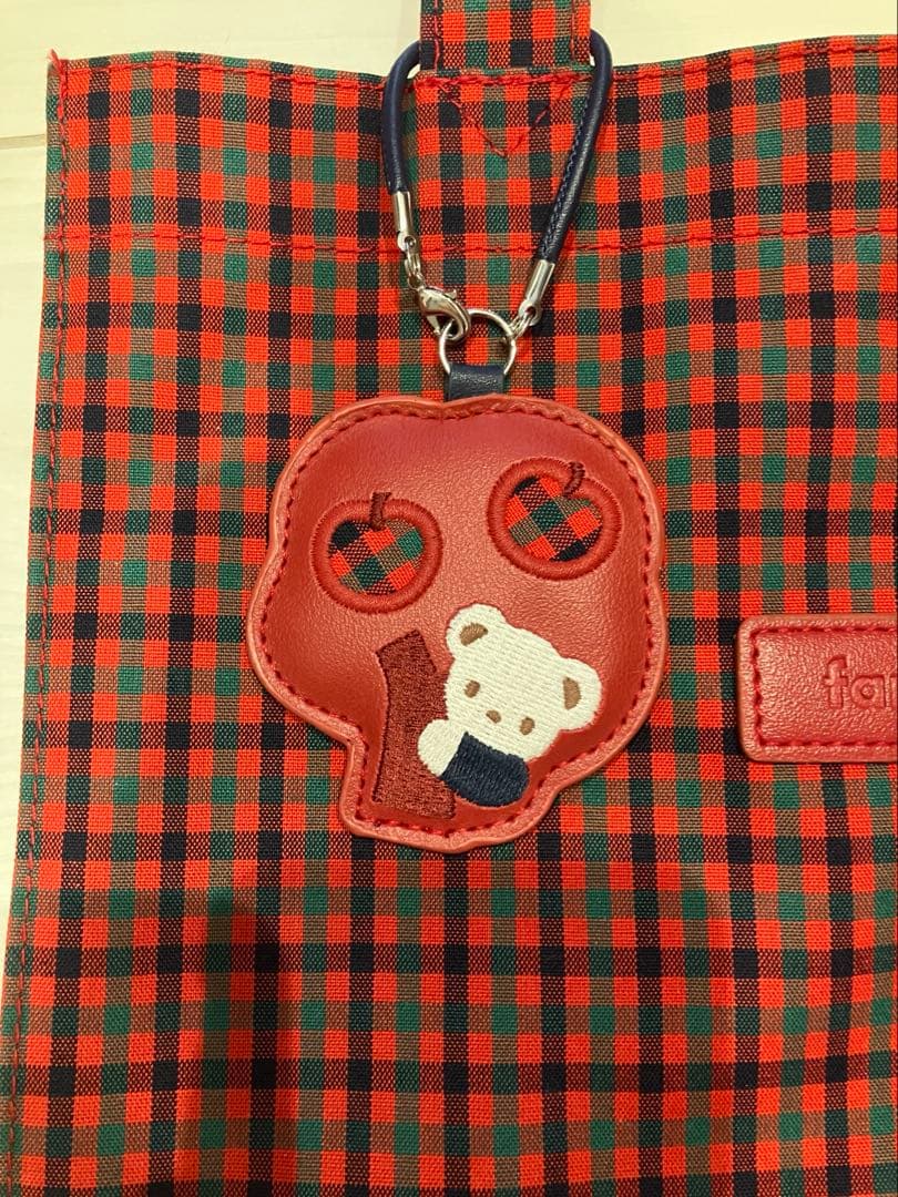 ファミリア チェック トートバッグ