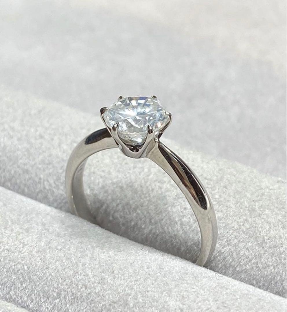 大粒ダイヤモンド1.368ct PT1000 リング