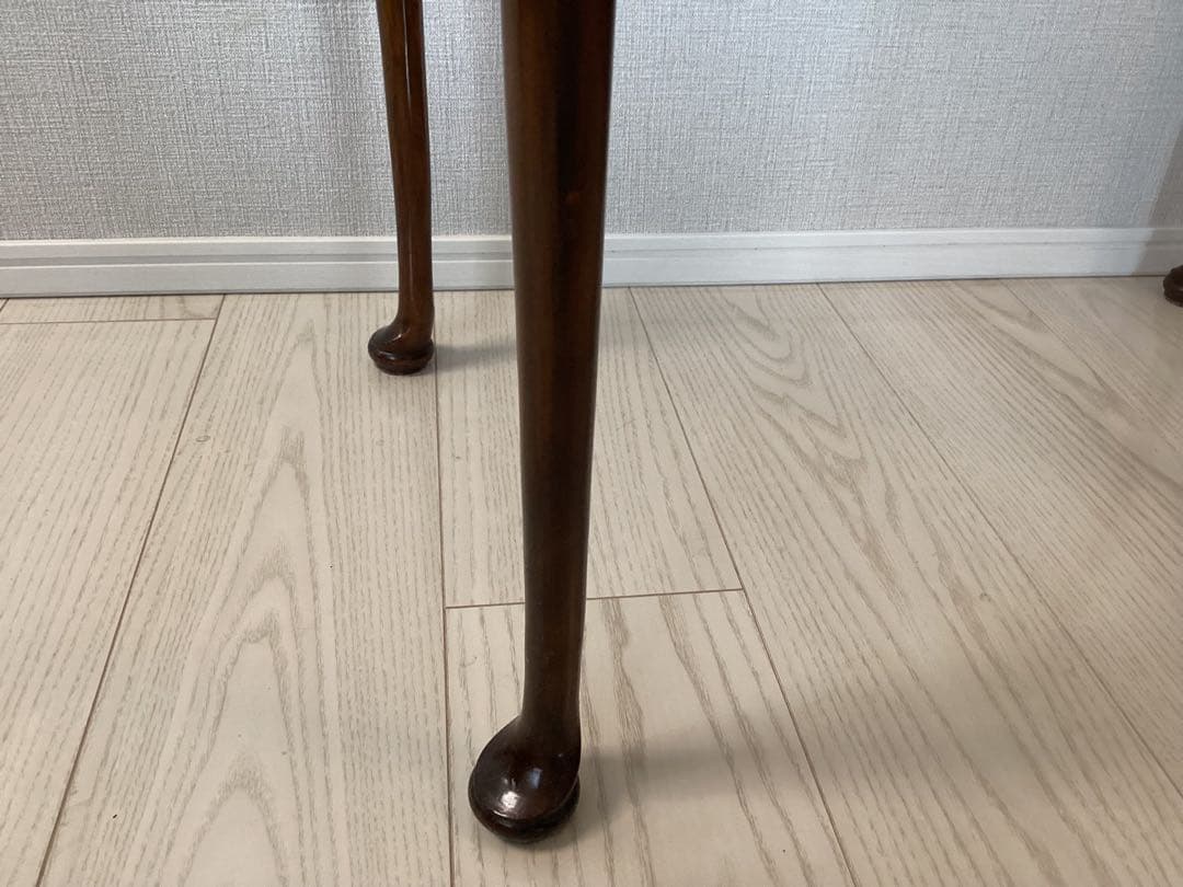 アンティーク　コンソールテーブル　引出し付き　猫脚