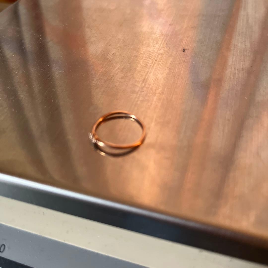 ☆*♡様 金製品k10刻印　ピンクゴールド　リング　ダイヤ