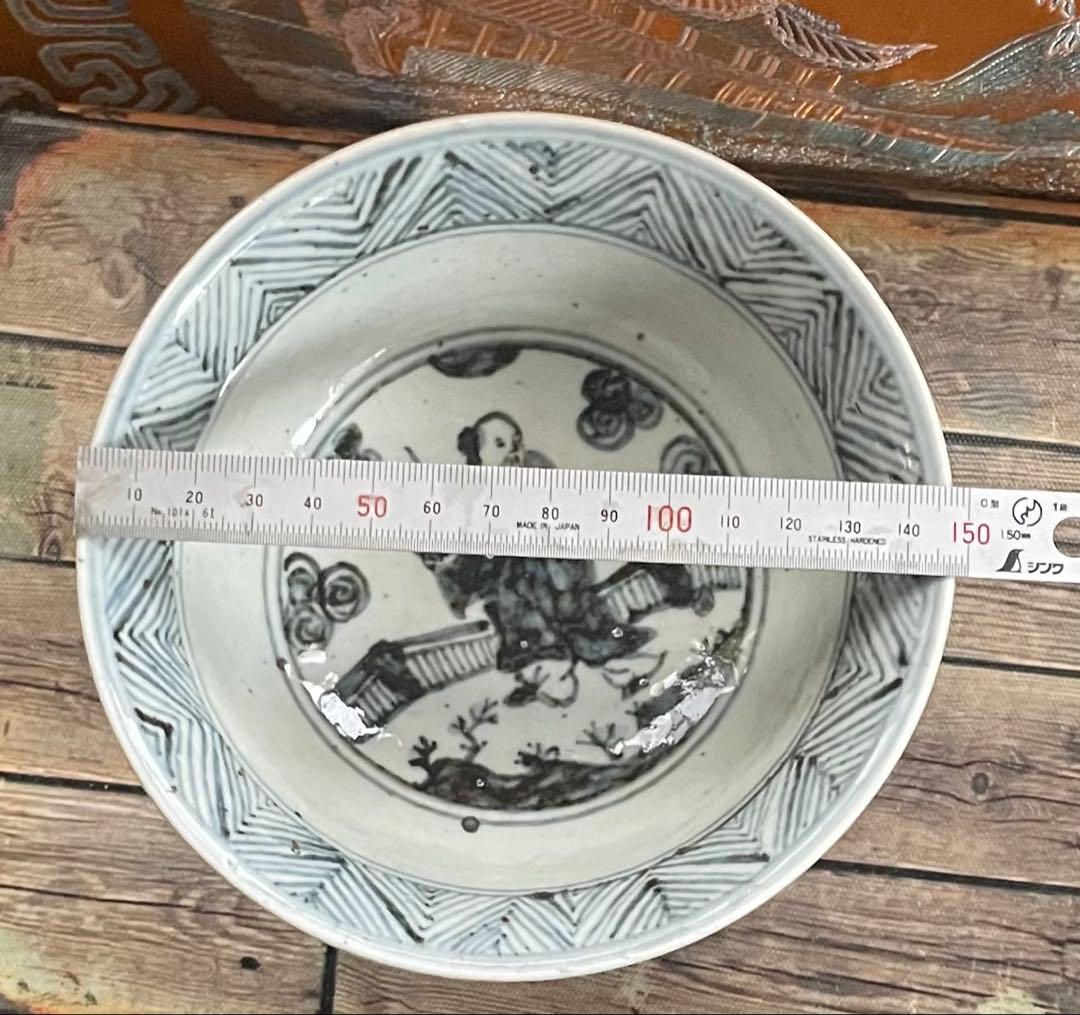 唐物染付明早期茶碗