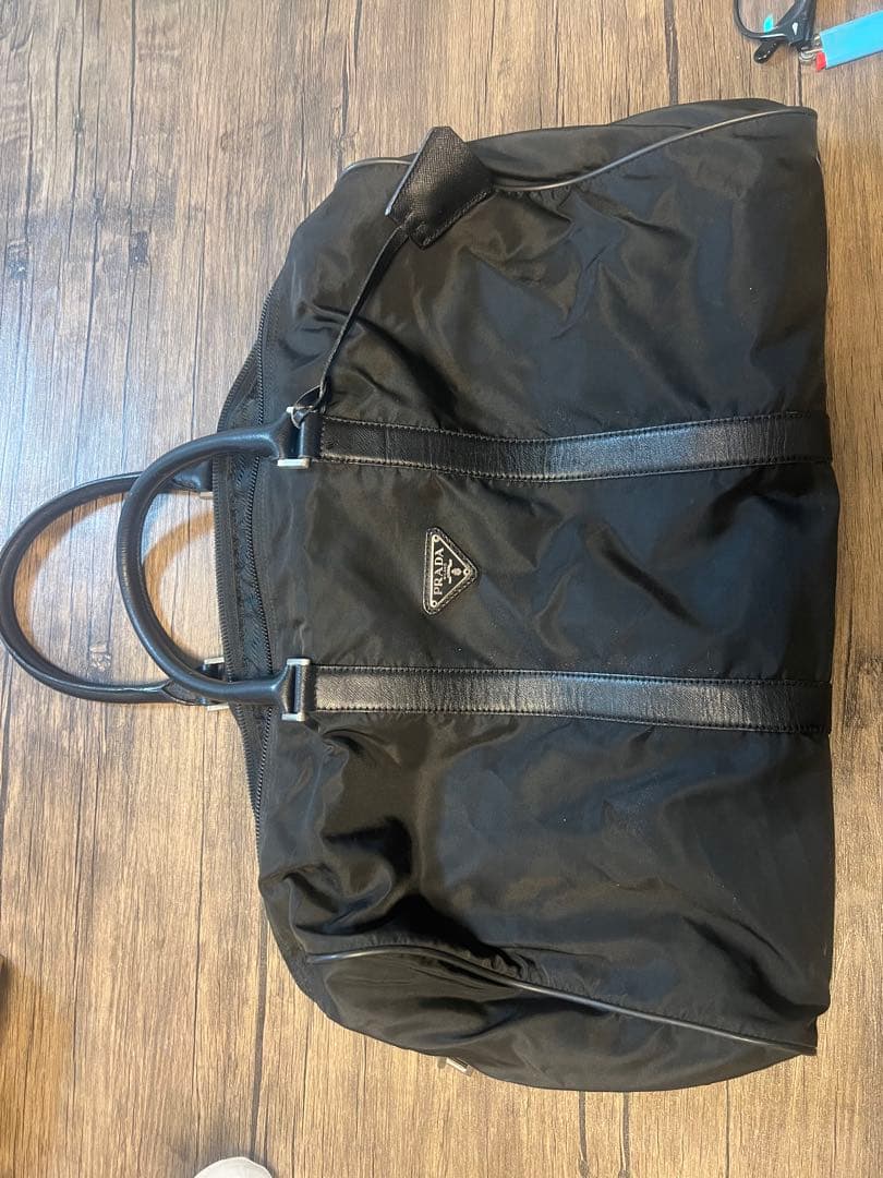 PRADA プラダ ボストンバッグ ハンド トラベルバッグ 黒