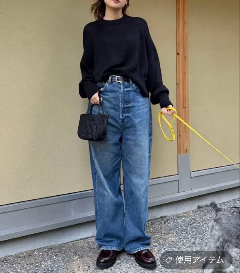 curensology &RC ワイドルーズデニムパンツ 40 インディゴ