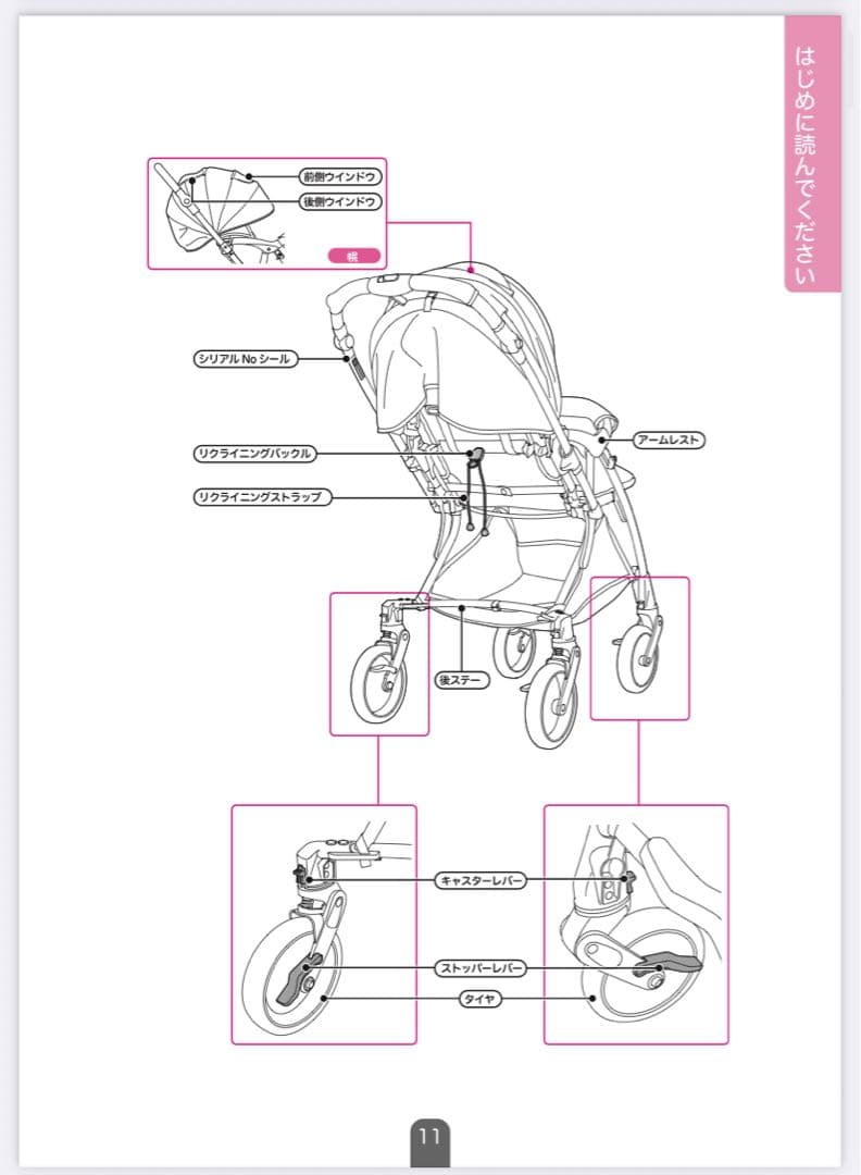 【美品】Pigeon Runfee RBUP ネイビー　A型ベビーカー　両対面