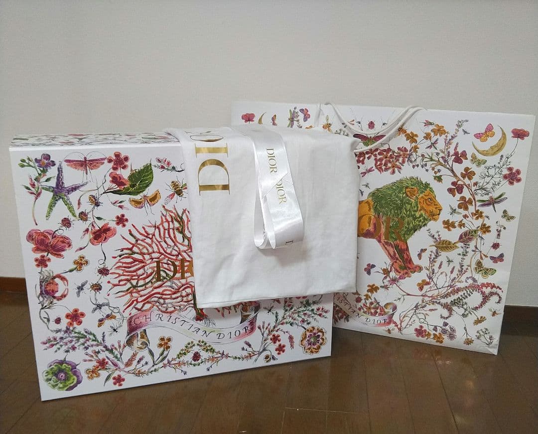 Dior 空箱 限定 特大 ボックス クリスチャン・ディオール ギフトバッグ