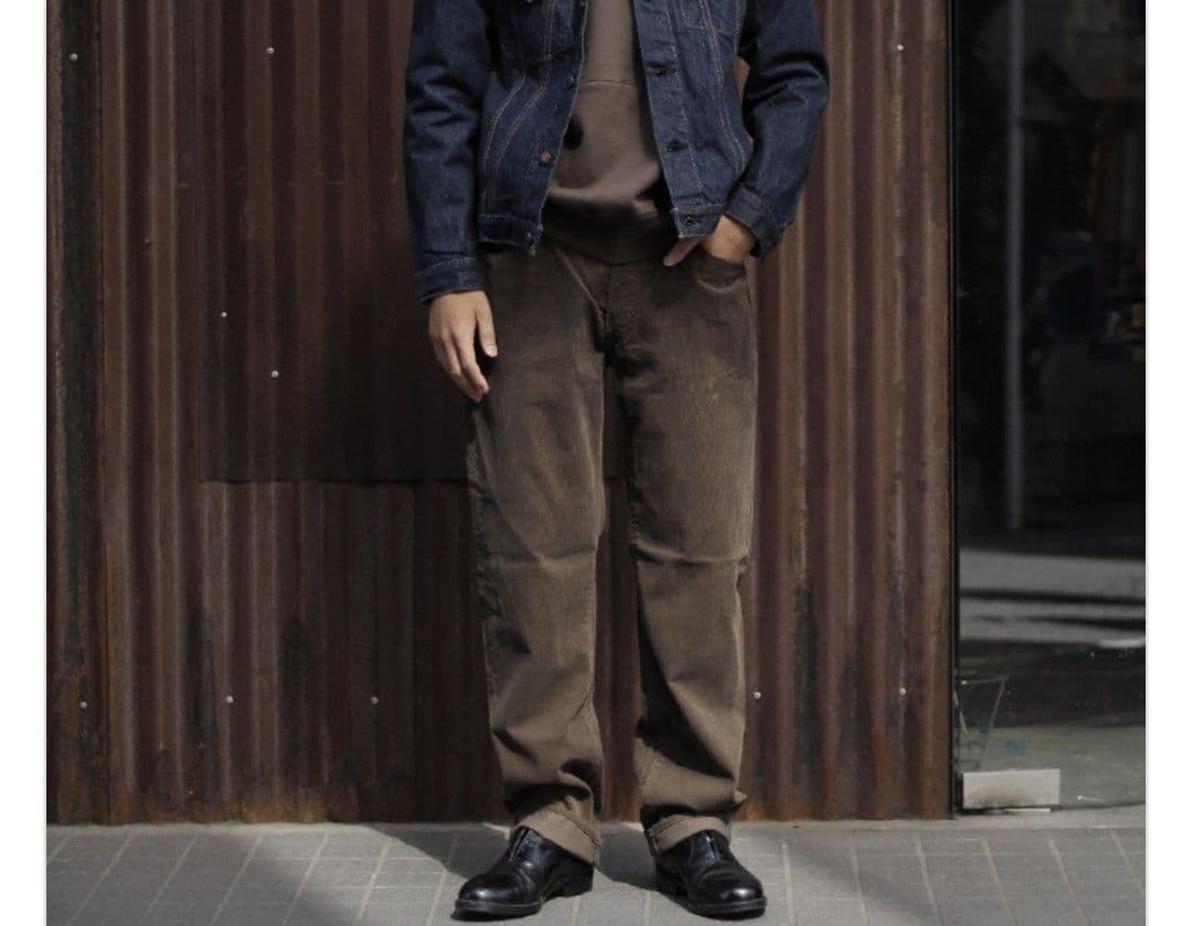 CIOTA シオタ コーデュロイ ダークブラウン ストレートパンツ