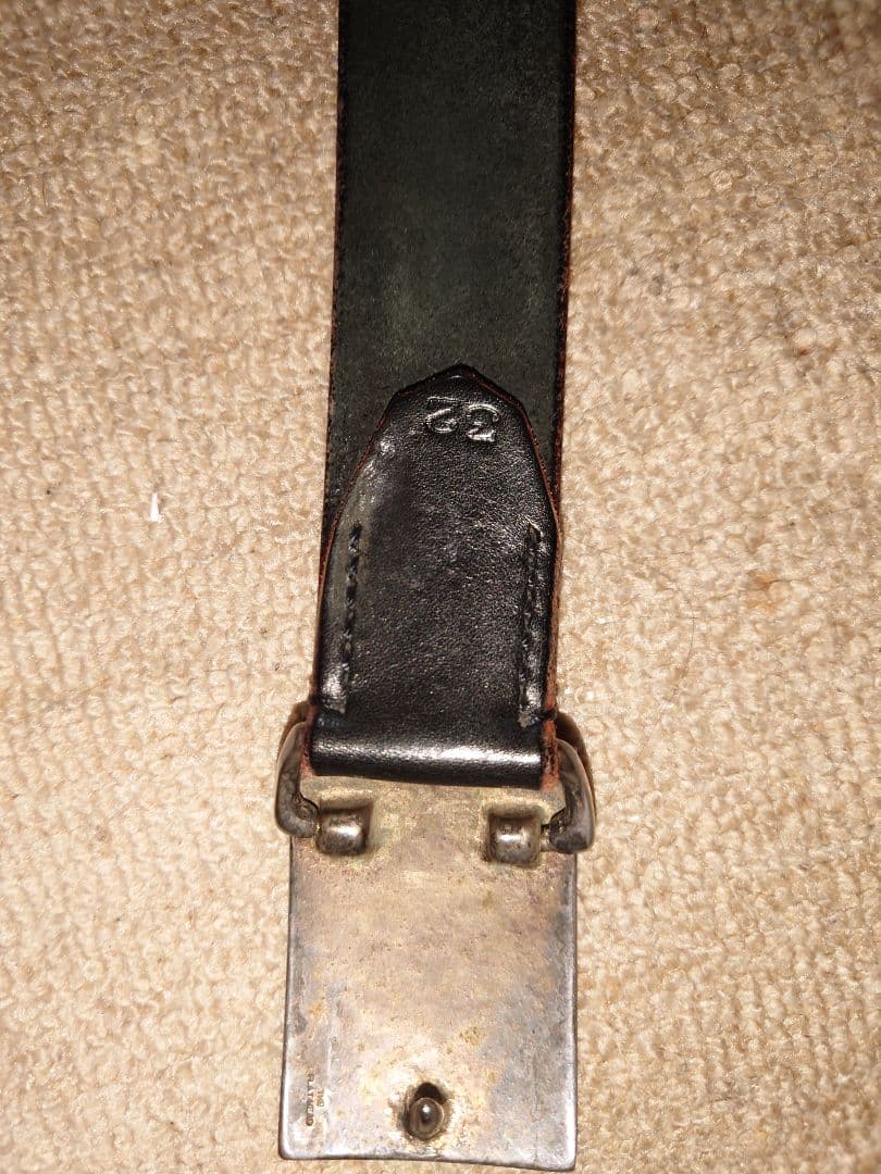 フラットヘッドプレートバックル ベルト　 FN-BE-L001